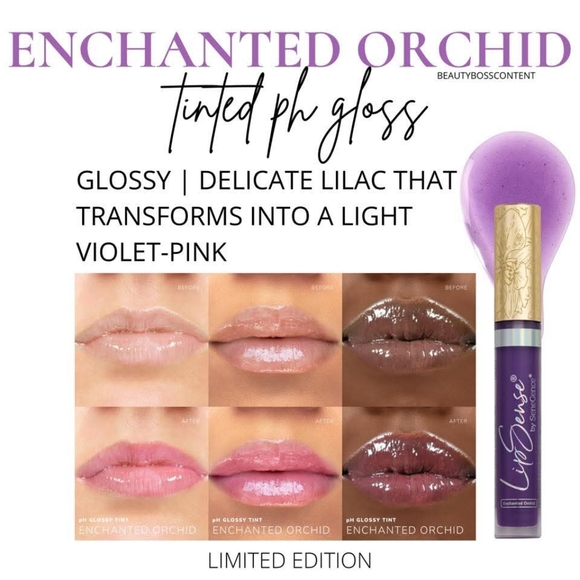 Enchanted Orchid PH COLOR CHANGING LIP GLOSS LipSense 💋 - Picture 2 of 3